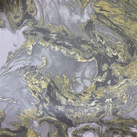 Liquid Marble Charcoal Gold 6362 Wallpaper Sales