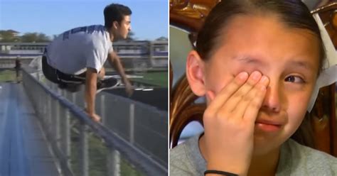 Mom Watches Cheerleader Daughter From Stands Suddenly Young Man Hops
