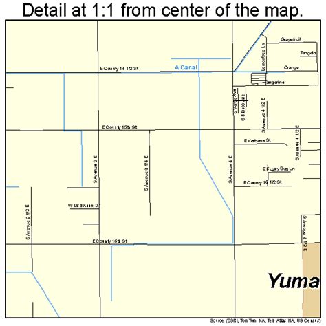 Yuma Arizona Street Map 0485540