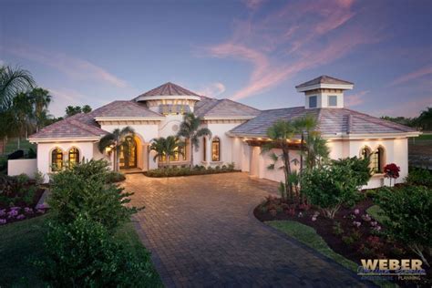 A couple of common characteristics are vaulted ceilings and clerestory windows on the roof. Mediterranean House Plan: Luxury 1 Story Home Floor Plan ...