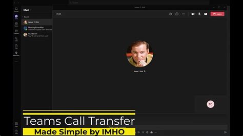How To Do A Microsoft Teams Call Transfer Youtube