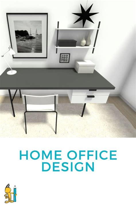 Black And White Home Office Design Office Layout Office Desk Home