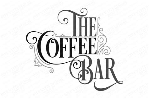 The Coffee Bar Brewing Station Farmhouse Kitchen Svg Dxf 545529