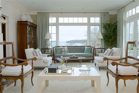 Classic New England Colonial Roughan Interiors Living