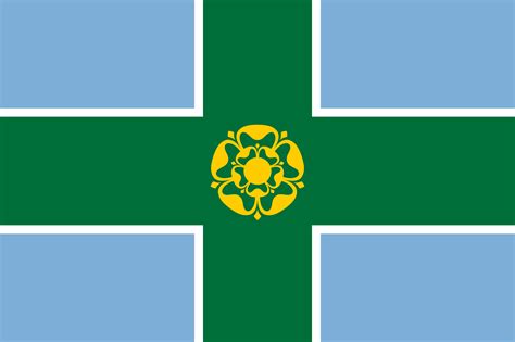 Flag Of Derbyshire County England Vexillology