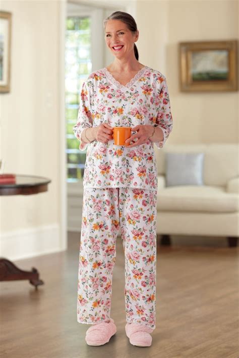 Knit Pajamas Adaptive Clothing For Seniors Disabled And Elderly Care