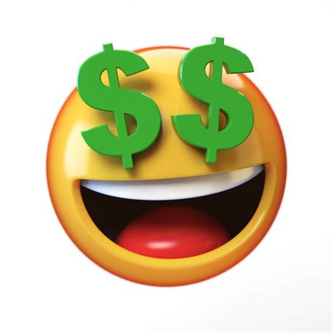 Royalty Free Dollar Sign Eyes Emoticon Emoji Clip Art Vector Images