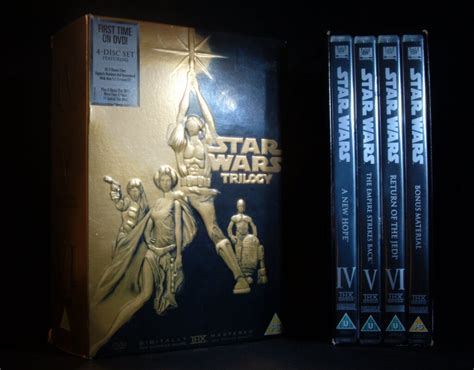 Star Wars Original Trilogy Dvd Boxset Limited Gold Edition With Bonus