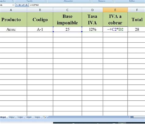 Plantilla Para Calcular El Iva Con Excel Plantilla De Excel Para