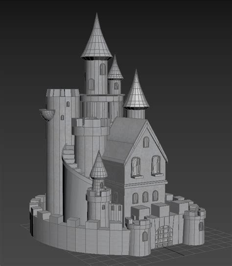 Artstation Castle 3d Model