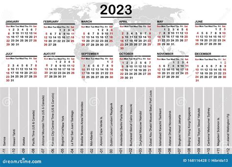 2023 Calendar Vector Printable Coloring Pages