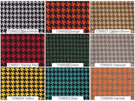Houndstooth Automotive Retro Headlinergeneral Upholstery Fabric 57 W