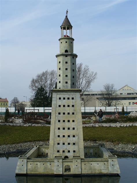 The lighthouse of alexandria now. File:Miniuni Ostrava - Lighthouse of Alexandria.JPG ...