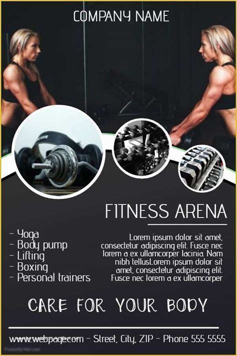 Fitness Poster Template Free Of Fitness Gym Advertisement Poster