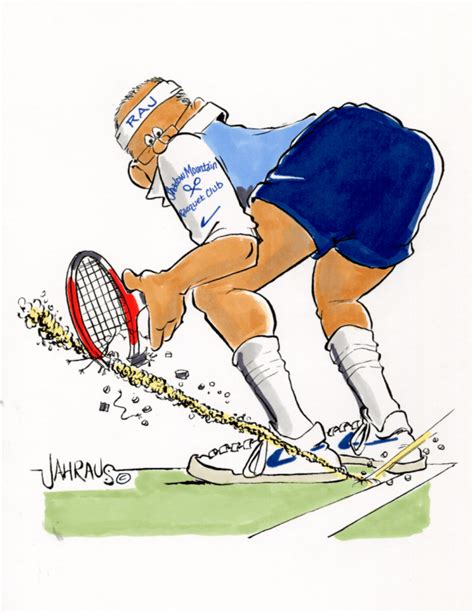 Tennis Serve Cartoon Funny T For Tennis Player