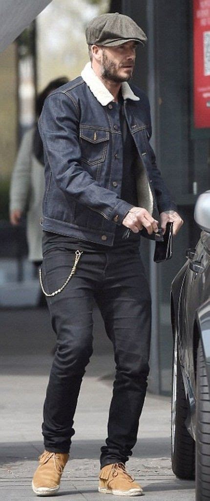 David Beckham In A Raw Denim Jacket Denimology Raw Denim Jacket