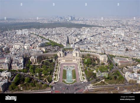 Aerial View Of Paris France Stock Photo Alamy