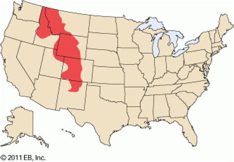Us Map Rocky Mountain States Printable Map