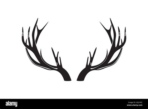 Deer Antlers Or Horns Vector Illustration Stock Vector Image And Art Alamy