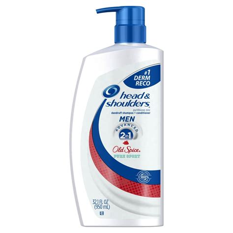 Head And Shoulders Old Spice Pure Sport 2 In 1 Anti Dandruff Shampoo