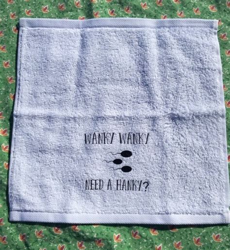 wanky wanky need a hanky hilarious novelty t after sex etsy