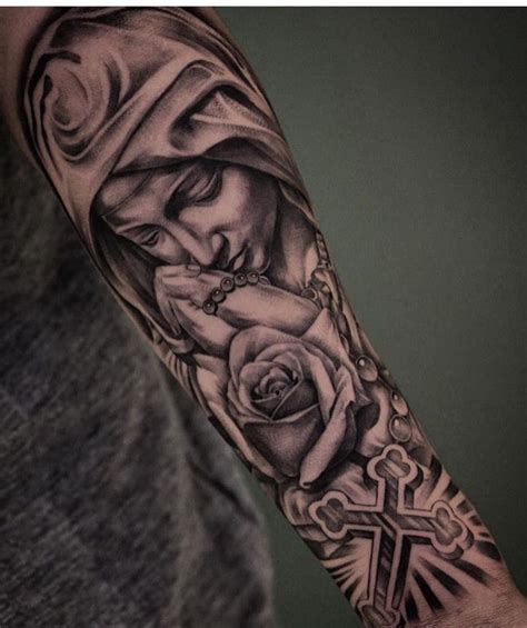 Virgin Mary Tattoo Best Sleeve Tattoos Tattoos Sleeve Tattoos