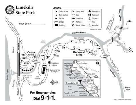 Limekiln Beach State Park Map