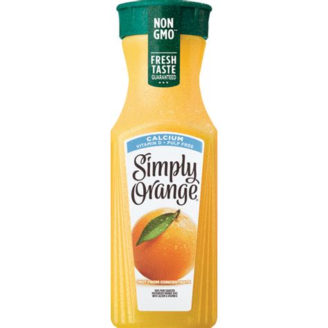 Simply Orange Juice Calcium Bottle 32 Fl Oz Juice And Drinks Sun Fresh