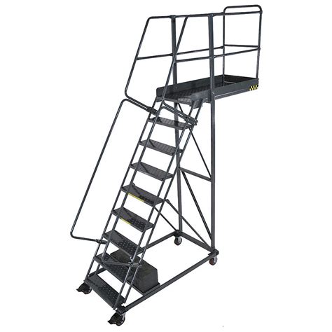 Cantilever Rolling Ladder Cl 9 9 Step Industrial Man Lifts