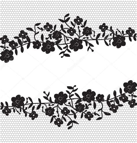 Floral Lace Border Stock Vector Image By ©prikhnenko 16506963