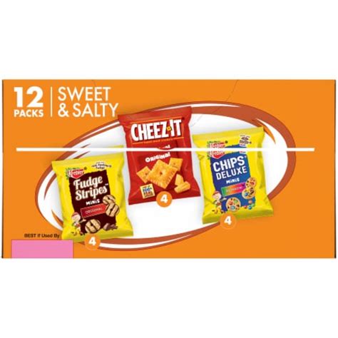 Keebler Cookies And Cheez It Crackers Sweet And Salty Variety Snack