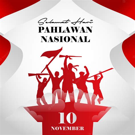 Selamat Hari Pahlawan Nasional Glücklicher Indonesischer