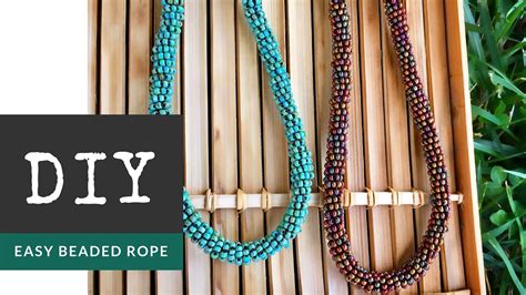 How To Make A Quick And Easy Beaded Rope Necklace In Under 30 Minutes