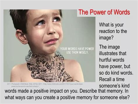 Ppt The Power Of Words Powerpoint Presentation Id1848535