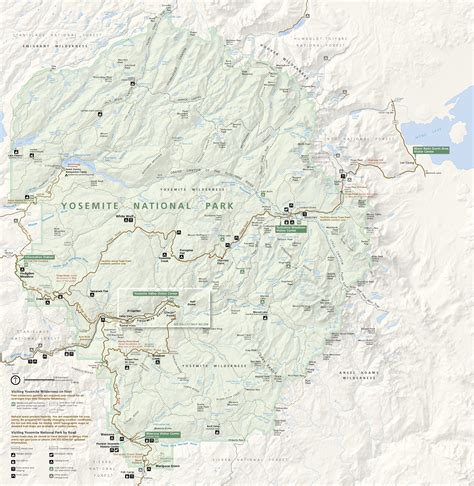 Filenps Yosemite Map Wikimedia Commons