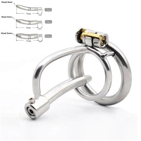 Chaste Bird Stainless Steel Male Chastity Device With Urinary Plug Cock Cage Virginity Lock