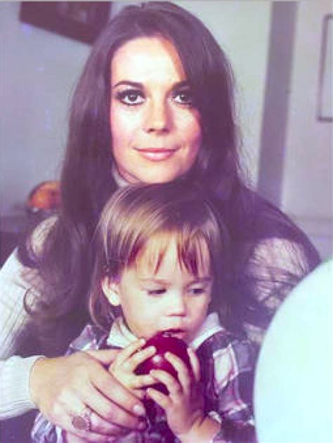 natasha gregson wagner is shown with her mother natalie wood in the early 1970s natasha
