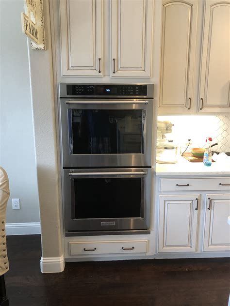 Installed double ovens | Double oven, Double wall oven, Wall oven