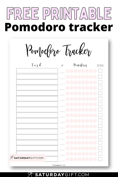 Pomodoro Technique Pdf Worksheets To Do List And Pomodoro Tracker