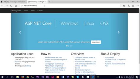 Adding Controller And View To Asp Net Core Mvc Youtube