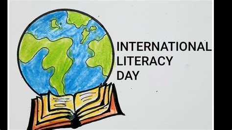 International Literacy Day Drawing Easy Step By Step Easy For Kids