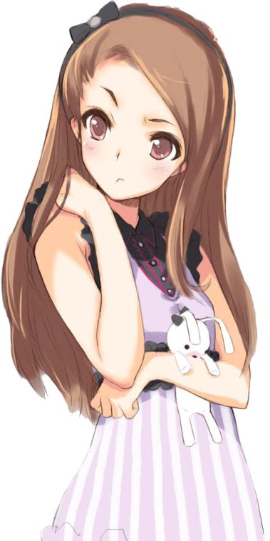 Download Chicas Png Anime Girl With Light Brown Hair Png Image With No Background