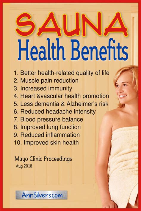 Physical And Mental Health Benefits Of Using A Sauna Ann Silvers Ma
