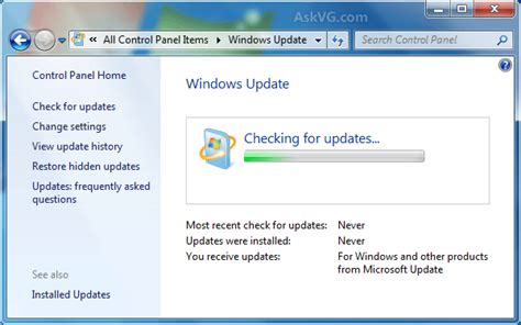 Fix Windows 7 Keeps Checking For Updates For Hours Askvg Windows