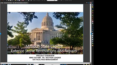 Missouri State Capitol Renovation Up Close And Personal Youtube