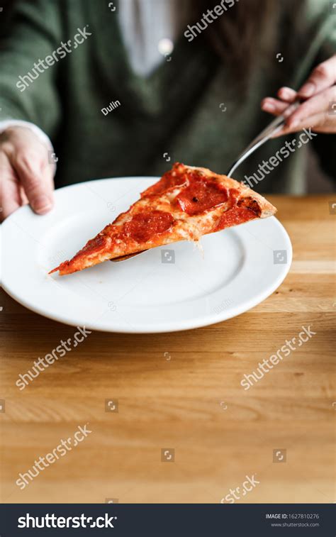 Hand Taking Slices Pepperoni Pizza Stock Photo 1627810276 Shutterstock
