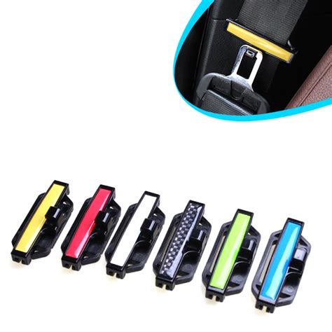 2pcs car safety belt clips safety stopper belt clips adjusting clip tension adjuster seat belt
