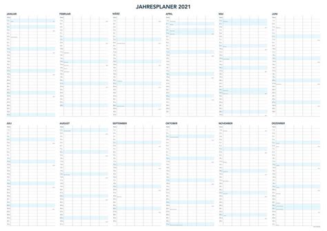Jahresplaner Kalender 2021 A0 5 Spalten Acheter Sur Ricardo