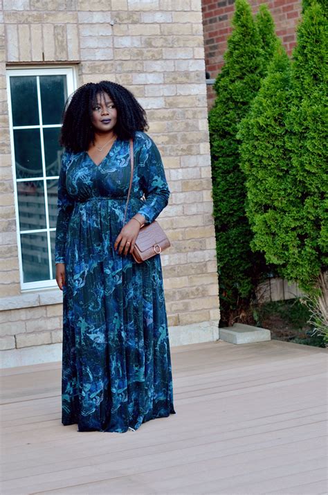 The Perfect Fall Plus Size Maxi Dress My Curves And Curls