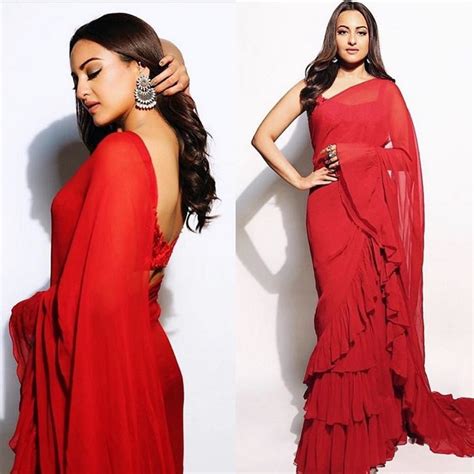 Our Bollywood Divas New Fad It Is Ruffled Sarees That Is The Trend